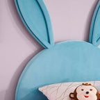 VECELO Struttura Letto a Piattaforma per Bambini Misura Singola con Testiera Imbottita