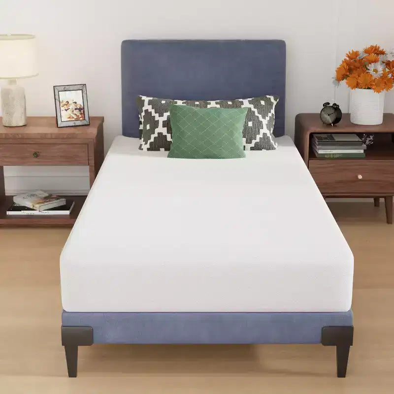 FDW Base Foam Mattress 8 Inch Mattress, CertiPUR-US Certified,Breathable Bed Mattress for Cooler Sleep Supportive,Removable Soft Cover,White