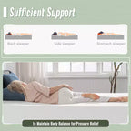 FDW 10 inch Gel Memory Foam Comfort Foam Mattress , CertiPUR-US Certified Mattress for Cooler Sleep Supportive & Pressure Relief,White