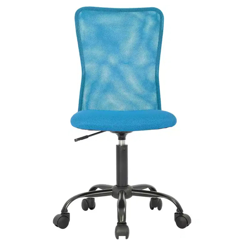 FDW Home Office Chair Mid Back Mesh Desk Chair Armless Computer Chair Rolling Swivel Chair with Lumbar Support