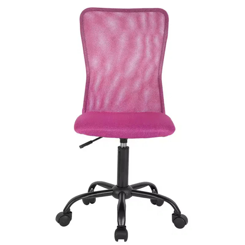 FDW Home Office Chair Mid Back Mesh Desk Chair Armless Computer Chair Rolling Swivel Chair with Lumbar Support