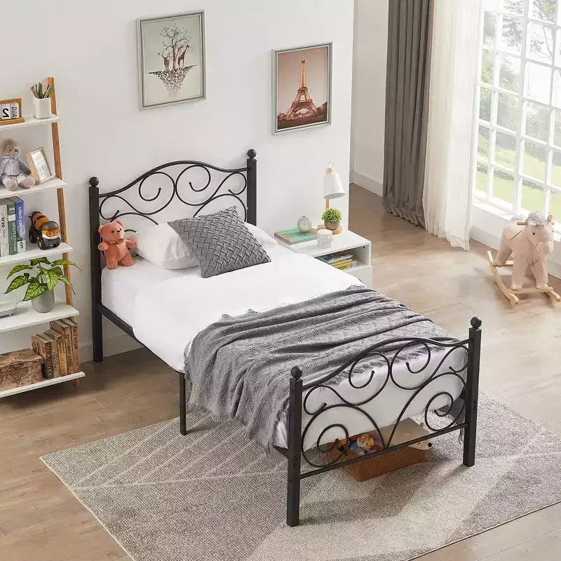 Struttura letto VECELO con testiera e pediera
