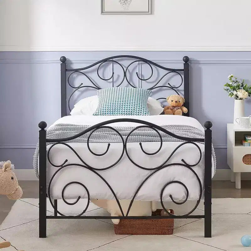 VECELO Bed Frame with Headboard and Footboard