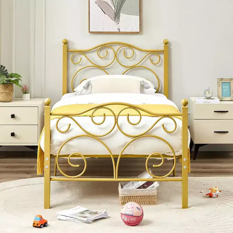 VECELO Bed Frame with Headboard and Footboard