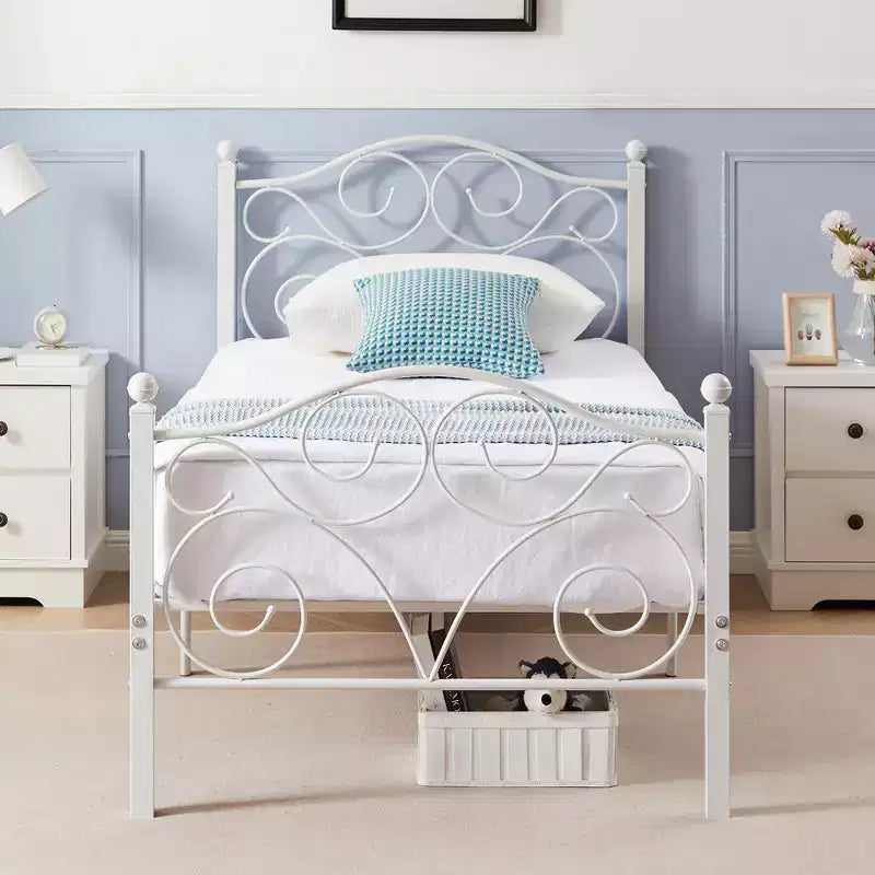 VECELO Bed Frame with Headboard and Footboard