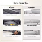 Hyleory Modern Corduroy Fabric Upholstered Accent Chair with Ottoman in