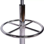 VECELO Round Rolling Stool, Easy Assembly PU Leather Height Adjustable Drafting Swivel Chair