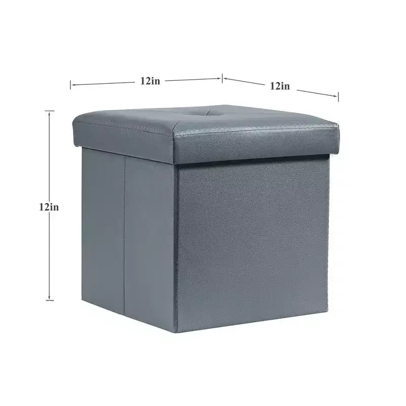 Panca contenitore pieghevole VECELO, versatile panca/poggiapiedi per camera da letto, capacità di carico fino a 300 kg