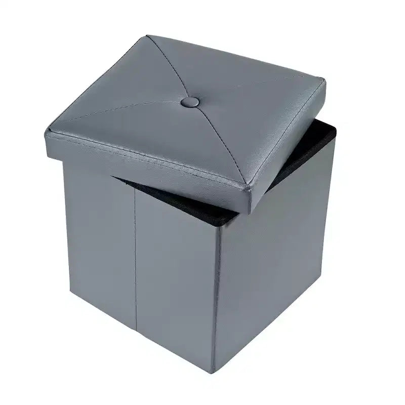 Panca contenitore pieghevole VECELO, versatile panca/poggiapiedi per camera da letto, capacità di carico fino a 300 kg
