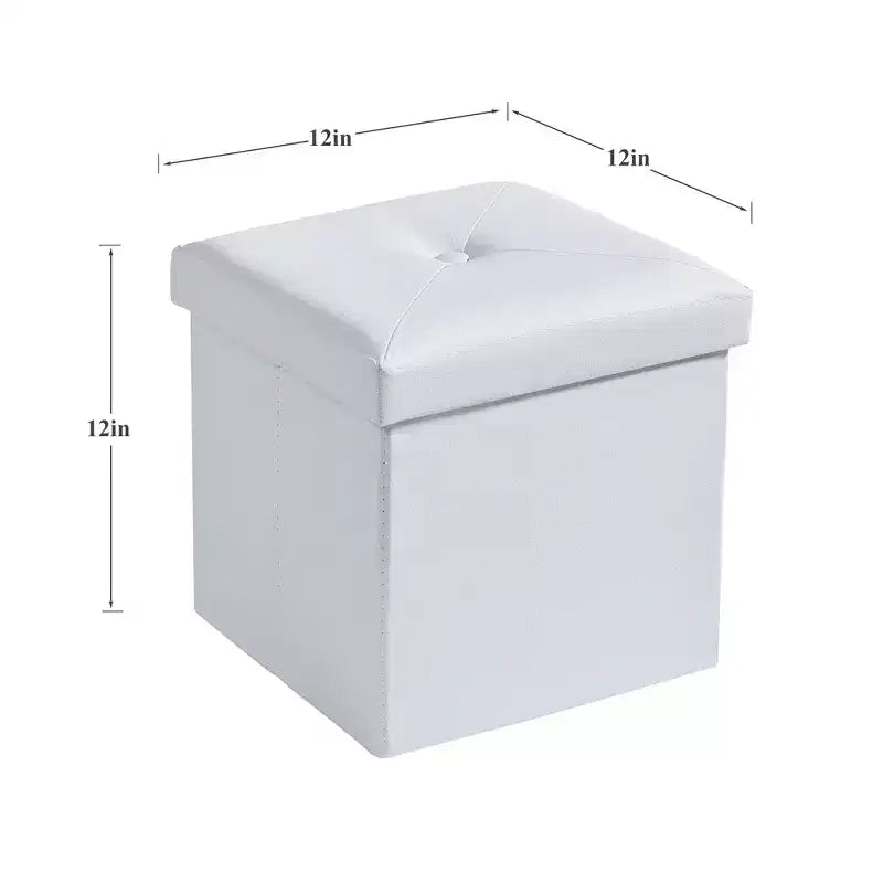 Panca contenitore pieghevole VECELO, versatile panca/poggiapiedi per camera da letto, capacità di carico fino a 300 kg