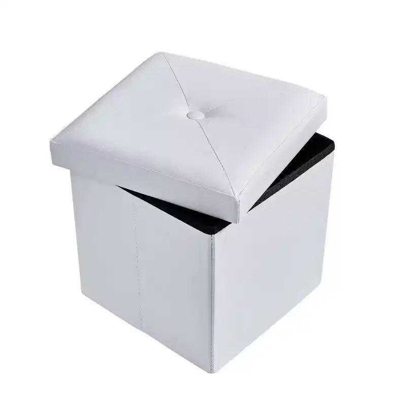 Panca contenitore pieghevole VECELO, versatile panca/poggiapiedi per camera da letto, capacità di carico fino a 300 kg