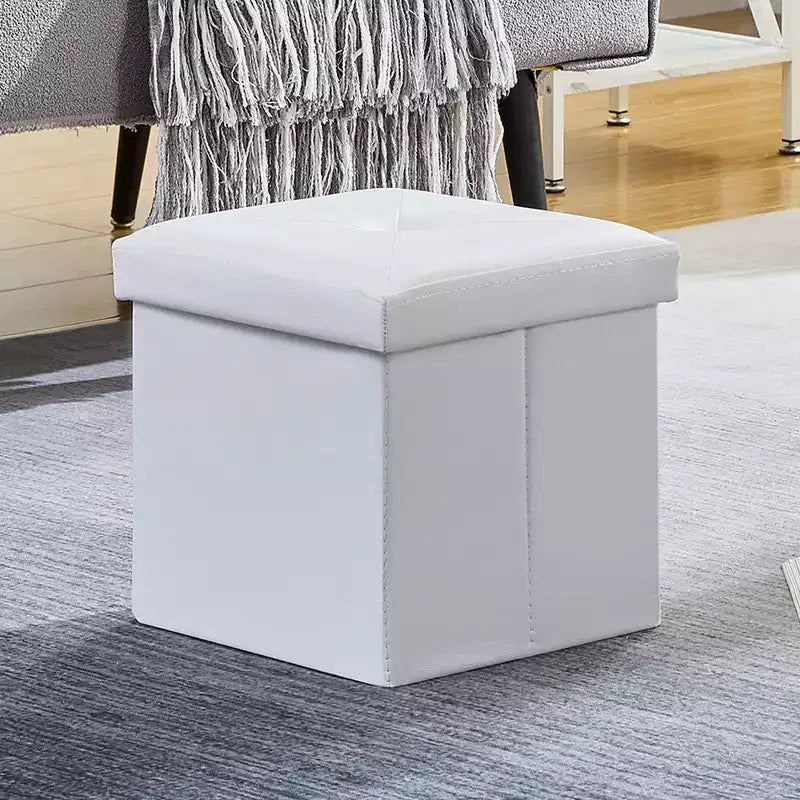 Panca contenitore pieghevole VECELO, versatile panca/poggiapiedi per camera da letto, capacità di carico fino a 300 kg