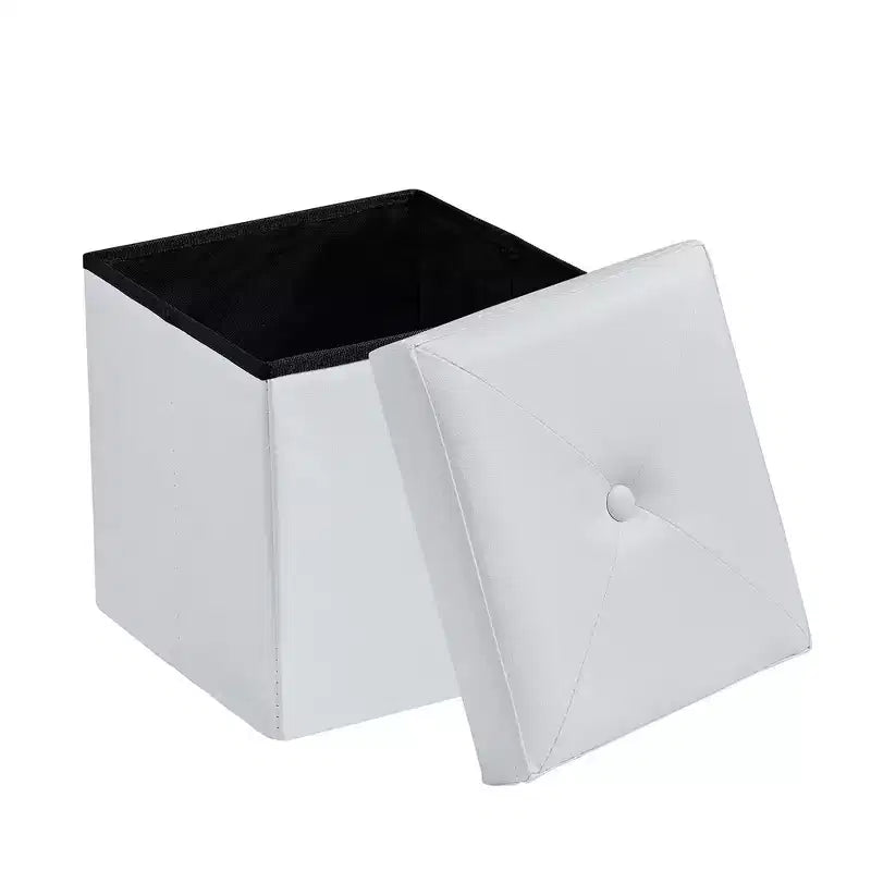 Panca contenitore pieghevole VECELO, versatile panca/poggiapiedi per camera da letto, capacità di carico fino a 300 kg