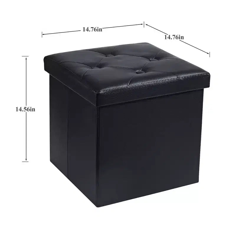 Panca contenitore pieghevole VECELO, versatile panca/poggiapiedi per camera da letto, capacità di carico fino a 300 kg
