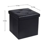 Panca contenitore pieghevole VECELO, versatile panca/poggiapiedi per camera da letto, capacità di carico fino a 300 kg