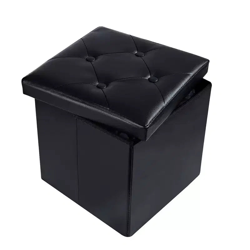 Panca contenitore pieghevole VECELO, versatile panca/poggiapiedi per camera da letto, capacità di carico fino a 300 kg