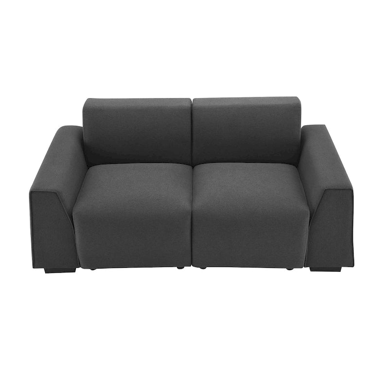 [VIDEO provided] [New] 71*35.5 Modern Linen Fabric Sofa,Stylish and Minimalist 2-3 Seat Couch,Easy to Install,Exquisite Lovesea