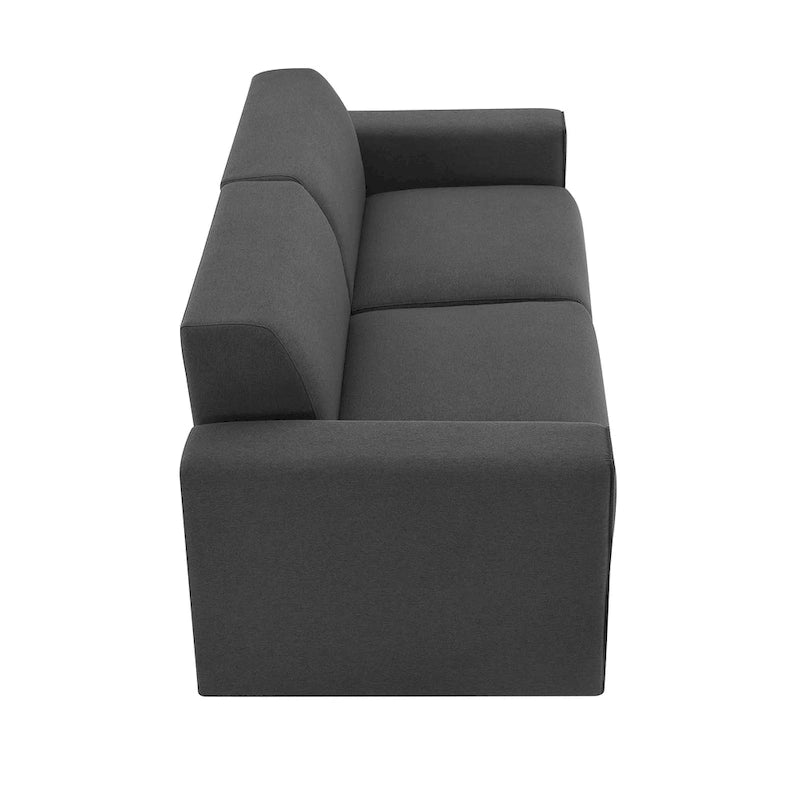 [VIDEO provided] [New] 71*35.5 Modern Linen Fabric Sofa,Stylish and Minimalist 2-3 Seat Couch,Easy to Install,Exquisite Lovesea