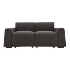 [VIDEO provided] [New] 71*35.5 Modern Linen Fabric Sofa,Stylish and Minimalist 2-3 Seat Couch,Easy to Install,Exquisite Lovesea