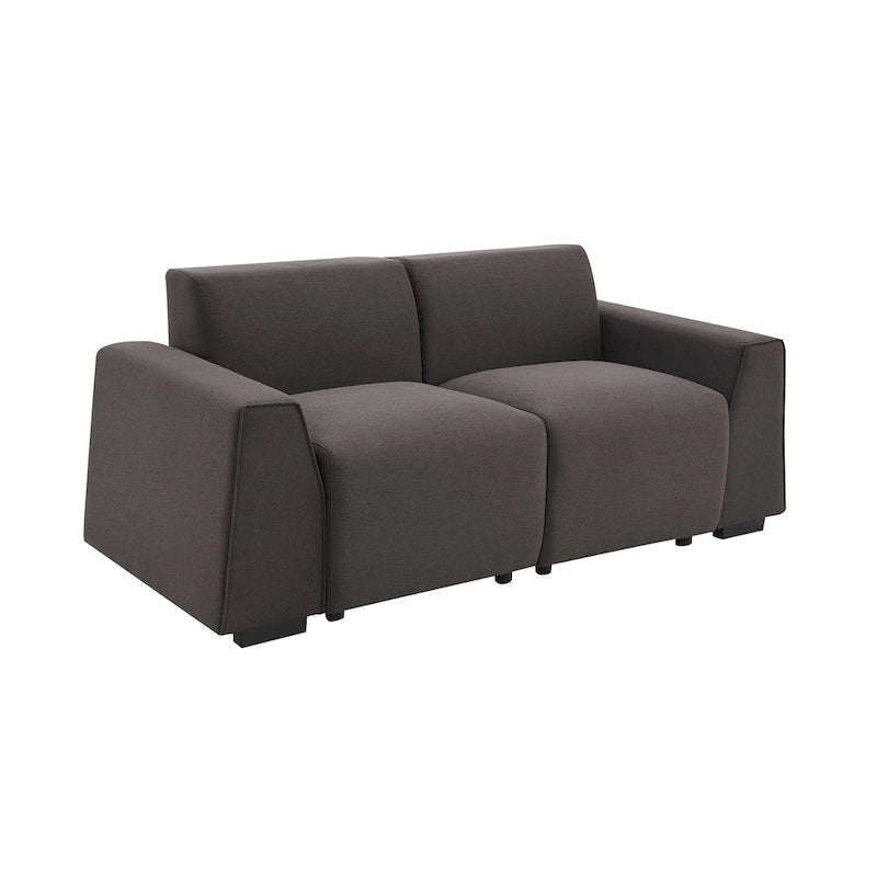 [VIDEO provided] [New] 71*35.5 Modern Linen Fabric Sofa,Stylish and Minimalist 2-3 Seat Couch,Easy to Install,Exquisite Lovesea