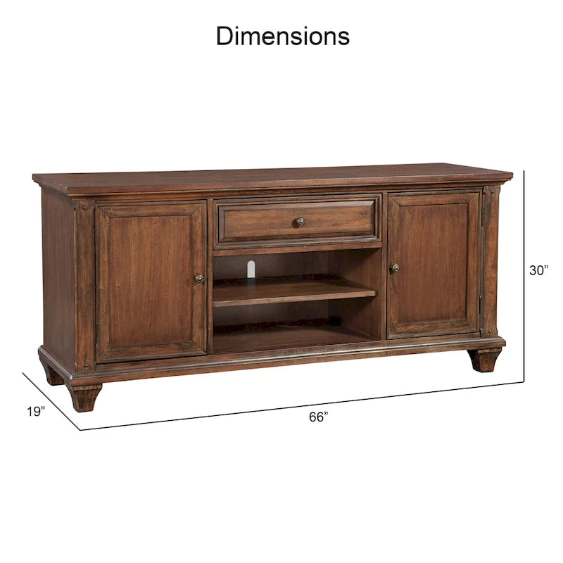 Mobile TV Harbor Point Rustic Cherry 66 pollici - Largo 66 pollici