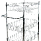 Carrello multiuso a 4 ripiani Organize It All - 23,62 x 17,78 x 47,24