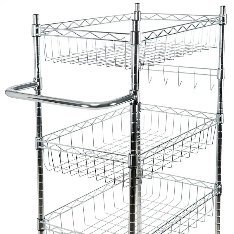Carrello multiuso a 4 ripiani Organize It All - 23,62 x 17,78 x 47,24