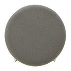 Gold Round Coffee Table with 4 Nesting Stools Set