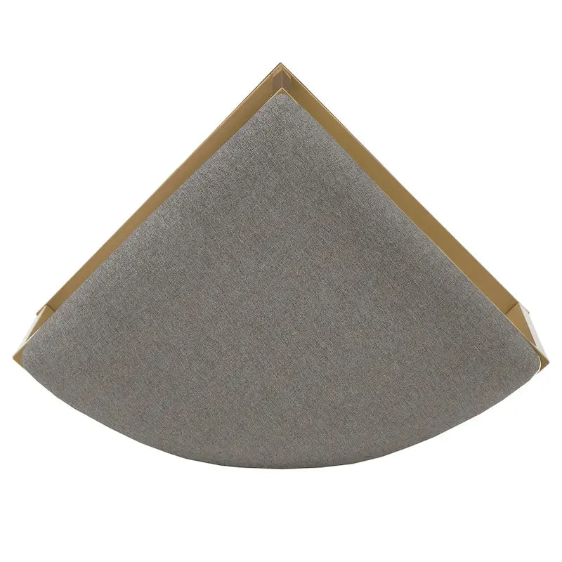 Gold Round Coffee Table with 4 Nesting Stools Set