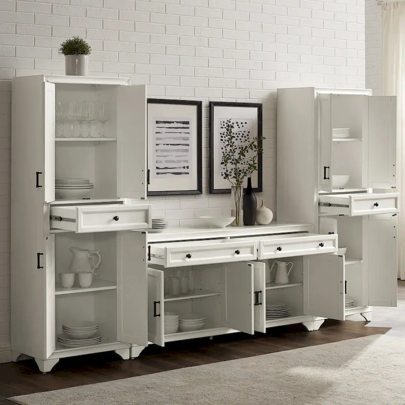 Crosley Tara Set credenza e dispensa 3 pezzi - 15x108.5x67.75