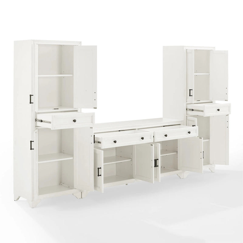 Crosley Tara Set credenza e dispensa 3 pezzi - 15x108.5x67.75