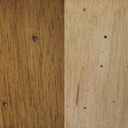 Brook Distressed Two Tone Light Creamy Wheat with Warm Pecan Brown Side Chair (Set of 2) - 23L x 18.5W x 38H