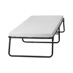 Continental Sleep, Brandina Pieghevole 14 con 3 Materassi in Memory Foam, Robusto Telaio Pieghevole in Metallo, Completamente Assemblata, Ottima per Adulti e Bambini,