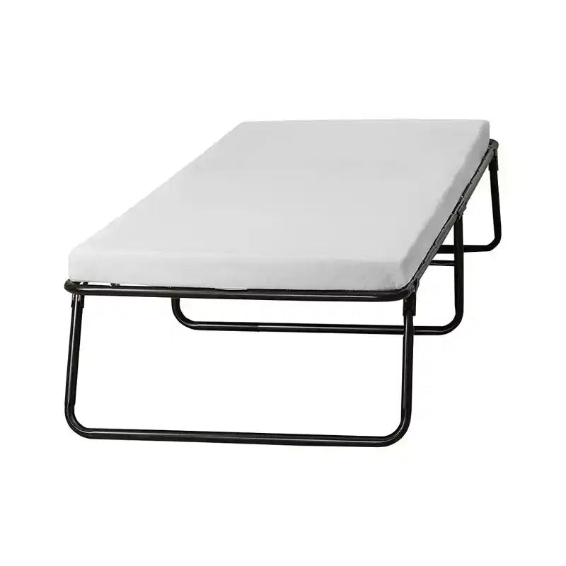 Continental Sleep, Brandina Pieghevole 14 con 3 Materassi in Memory Foam, Robusto Telaio Pieghevole in Metallo, Completamente Assemblata, Ottima per Adulti e Bambini,