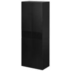Basicwise 66 Kitchen Pantry Cabinet with 4 Doors, 3 Adjustable Shelves, 2 Cabinets with 1 Drawer  Elegant Freestanding Farmhouse Storage
