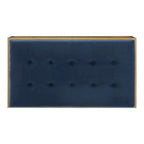 Perdita Gold Finish Velvet Rectangular Tufted Ottoman by iNSPIRE Q Bold