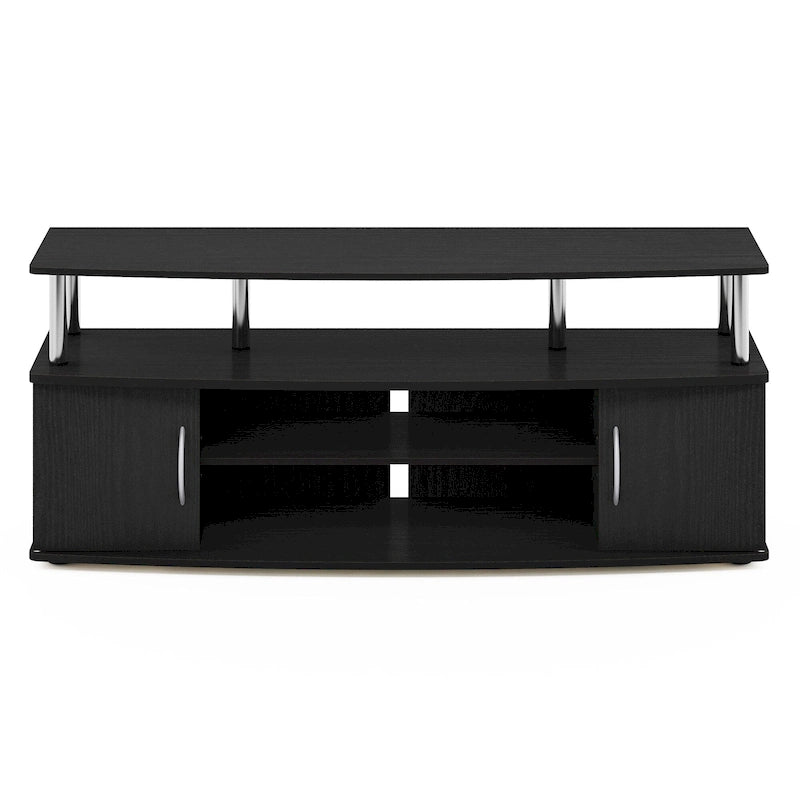 Furinno JAYA Mobile TV Stand con 3 mensole, per TV fino a 55 pollici