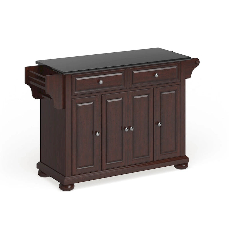 Crosley Alexandria, isola/carrello da cucina di grandi dimensioni con piano in granito - 51,5 L x 18 P x 34 H
