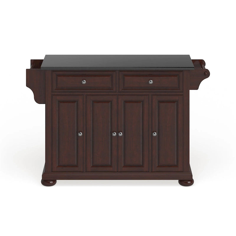 Crosley Alexandria, isola/carrello da cucina di grandi dimensioni con piano in granito - 51,5 L x 18 P x 34 H