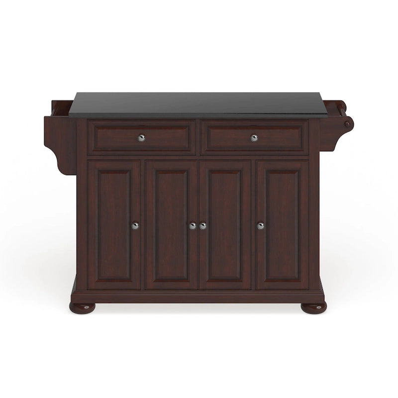 Crosley Alexandria, isola/carrello da cucina di grandi dimensioni con piano in granito - 51,5 L x 18 P x 34 H