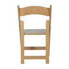 Flash Furniture Holden Commercial Grade Solid Wood Folding Dining Chair - Set of 2