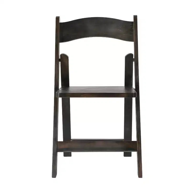 Flash Furniture Holden Commercial Grade Solid Wood Folding Dining Chair - Set of 2