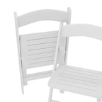 Flash Furniture Holden Commercial Grade Solid Wood Folding Dining Chair - Set of 2