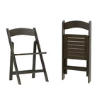 Flash Furniture Holden Commercial Grade Solid Wood Folding Dining Chair - Set of 2