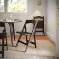 Flash Furniture Holden Commercial Grade Solid Wood Folding Dining Chair - Set of 2