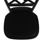Flash Furniture Brooklyn Commercial Grade Solid Wood Stackable Dining Chair with Intricate Back Detail
