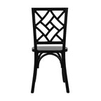Flash Furniture Brooklyn Commercial Grade Solid Wood Stackable Dining Chair with Intricate Back Detail