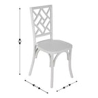 Flash Furniture Brooklyn Commercial Grade Solid Wood Stackable Dining Chair with Intricate Back Detail
