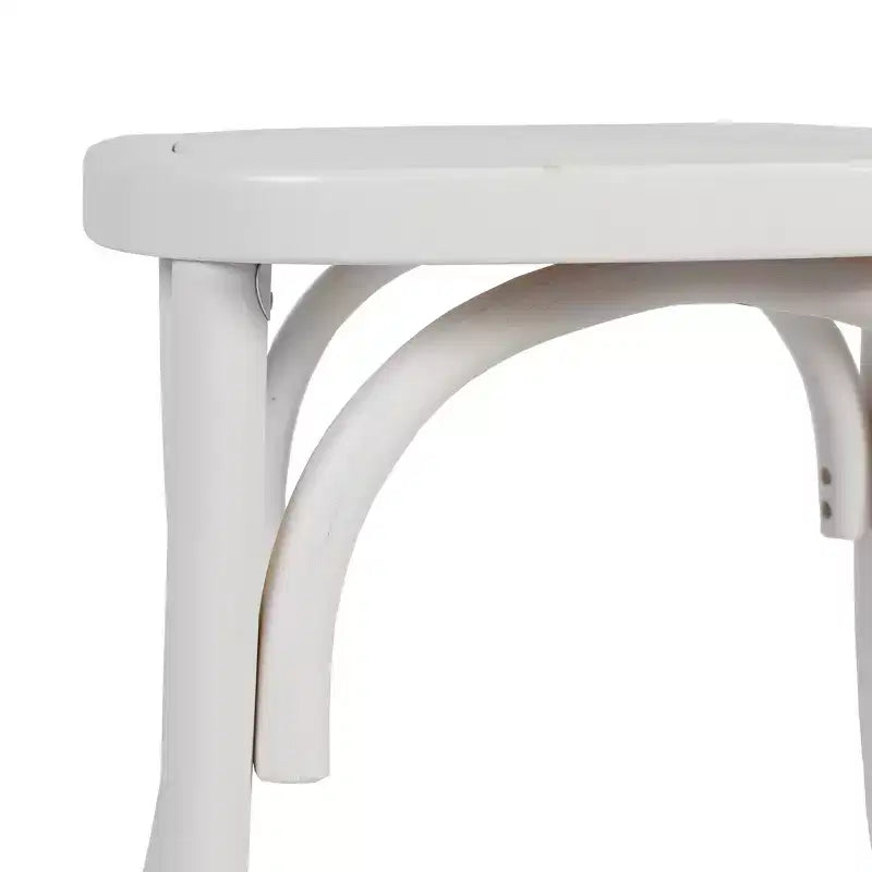 Flash Furniture Brooklyn Commercial Grade Solid Wood Stackable Dining Chair with Intricate Back Detail