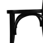 Flash Furniture Brooklyn Commercial Grade Solid Wood Stackable Dining Chair with Intricate Back Detail